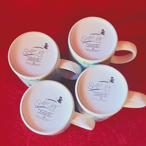 ☆Set of 4, Cathy Davis Design. Scatter Joy, The Time To Be Happy is Now.☆ - Picture 6 of 14